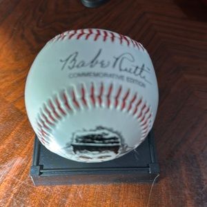 100th Anniversary Babe Ruth Baseball with certificate of Authenticity